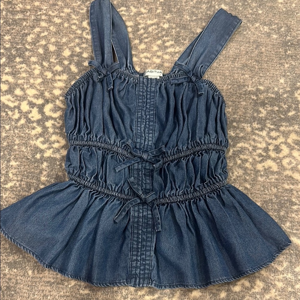 HABITUAL Denim Sleeveless Top